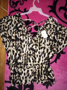 printed guess blouse MSRP $69, paid $12.99