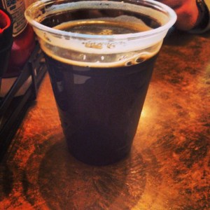 Chocolate porter at Trio cafe